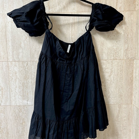 Urban Outfitters Off-The-Shoulder Dress (Medium) - Black - Picture 3 of 4